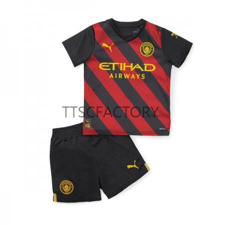 Fußballtrikots Manchester City Kinder 2022-2023 Kurzarm Auswärts-trikot kaufen